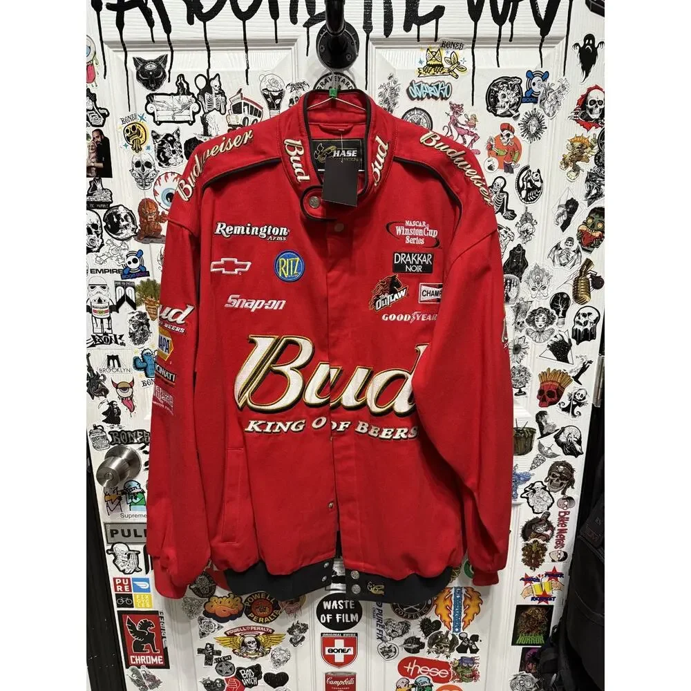 Dale Earnhardt Jr. Nascar Chase Twill Budweiser Men's Jacket Size XL - Picture 1 of 8